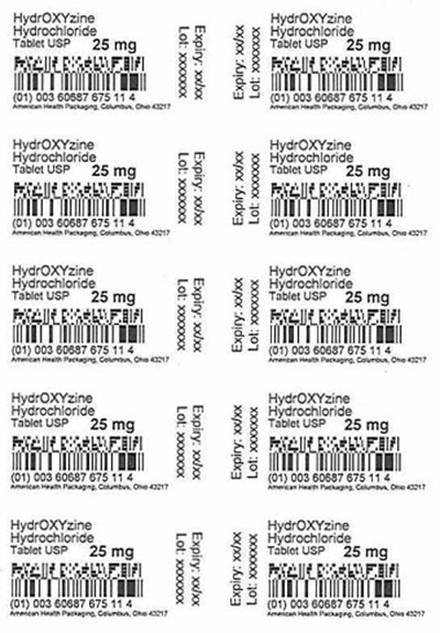 25 mg Hydroxyzine Hydrochloride Tablet Blister (25 mg Blister)